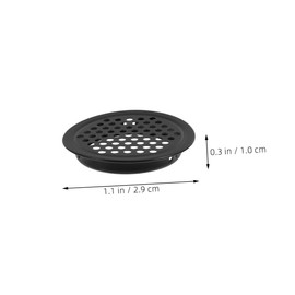 ABOOFAN 10pcs Stainless Steel Mesh Hole Louver Vent Covers Round Cabinet Air Vents for Kitchen Wardrobe Shoe Cabinet Easy Tool Installation Replacement