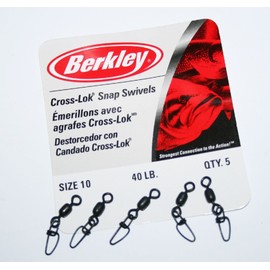 Berkley McMahon Cross-Lok Snaps/Swivels Size10-40lb