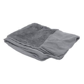 Furhaven Replacement Dog Bed Cover Plush & Suede Sofa-Style, Machine Washable - Gray, Jumbo (X-Large)
