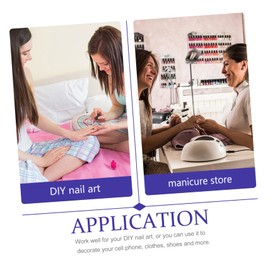 COHEALI Acrylic Rose Nail Art Decor Kit DIY Manicure Charm Set for Home Use Includes and Designs for Creative Nail Art Projects