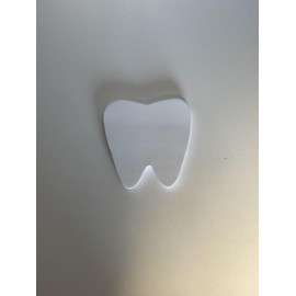 SHAPES ETC. 50 Shts Tooth Sticky Notepad 3in Cute Notes Brushing Flossing Teeth Healthy Hygiene National Dentists Day Dental Month Cavities Tooth Fairy Dentist Preventative Classroom Crafts USA Made