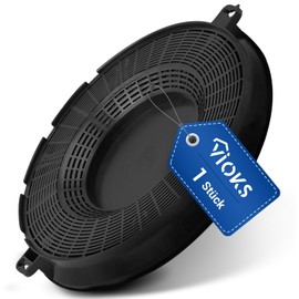 VIOKS Activated Carbon Filter Cooker Hood 236 mm Diameter Replacement for AEG Filter 9029800506 & 9029793610, Elica Carbon Filter Type48, Whirlpool 484000008783 - Carbon Filter for Cooker Hoods