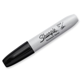 Sharpie 38201 Permanent Marker 5.3mm Chisel Tip Black Dozen