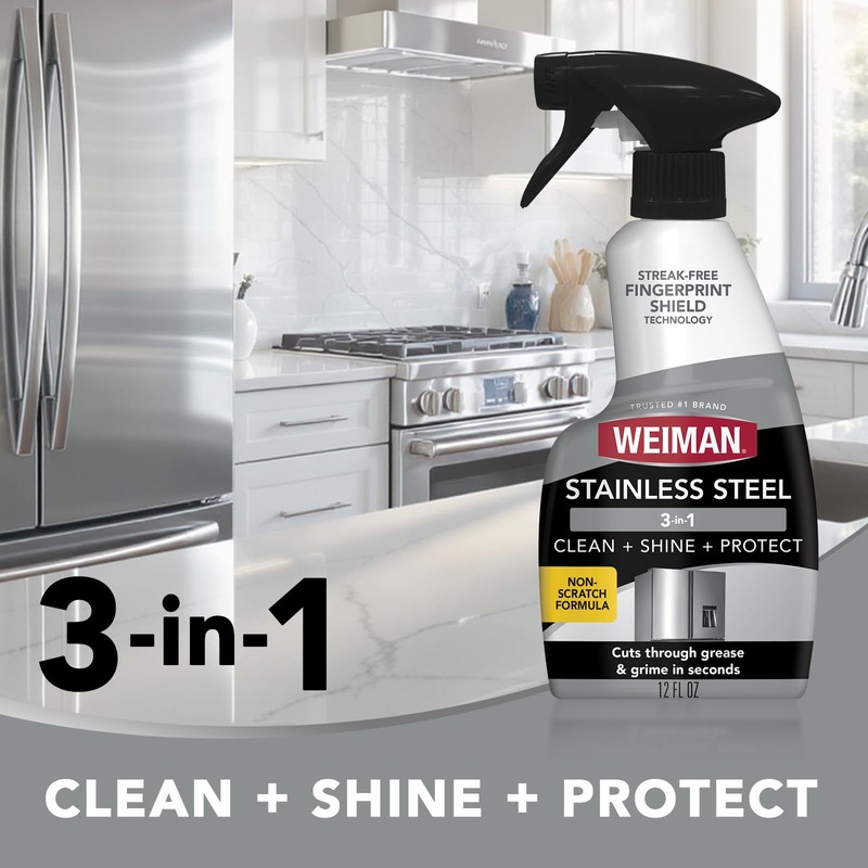 Weiman Stainless Steel Cleaner and Polish - 2 Pack -