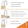 1 Pack disecu Heavy Duty 4 Digit Combination Lock, 2.5