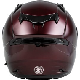 GMAX OF-77 Open-Face DOT Approved Motorcycle Helmet for Motorcycles, Scooters, Mopeds and More (Wind RED XS)