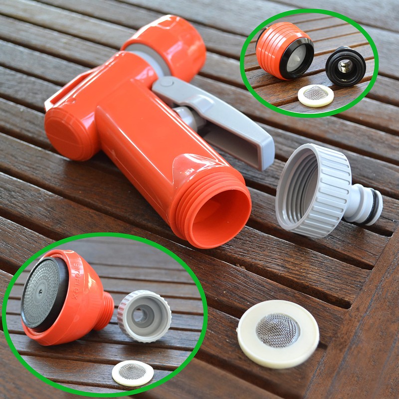 Siroflex 4615/AS Multi-Purpose Watering Gun Set, Made in Italy, Hose