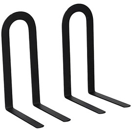 Spectrum Elements Small Book Ends Mod Bookends Office Color: (Black) (5 7/16" H x 2 1/4" W x 3 3/4"D - SM) - 2 Pairs