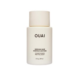 OUAI Medium Conditioner Travel Size - Hydrating Hair Conditioner with Coconut Oil, Babassu Oil, and Keratin - Strengthens, Repairs and Adds Shine - Paraben and Phthalate Free Hair Care Products - 89ml