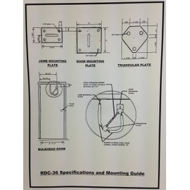 Progressive, Extra Heavy Duty, Galvanized Steel, Safety Chain and Spring, Door Stop, for Heavy Exterior Doors, to Withstand Strong Winds (RDC-36 for 34" and 36" Doors)