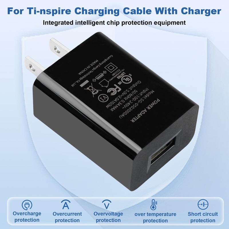 TI 84 Plus CE Charger with Cable: TI-84 Nspire Charging