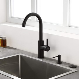 KANARY ALL Brass Air Switch Button for Sink Top Counter Top Garbage Disposal Part (Round, Matte Black)