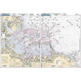Inshore Boston Harbor, MA - Laminated Nautical Navigation & Fishing Chart by Captain Segull's Nautical Sportfishing Charts | Chart # BH102