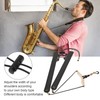 Saxophone Shoulder Strap Folding Artificial Leather No Stress On Neck