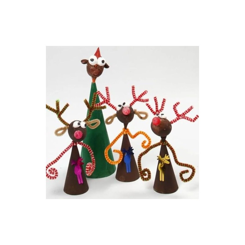 50 Assorted Open & Hollow Paper Mache Cones | Paper