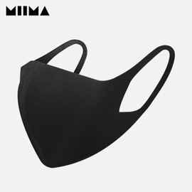 Mimama Mask Mima Mask Shape Memory Fashion Bone Mask Black
