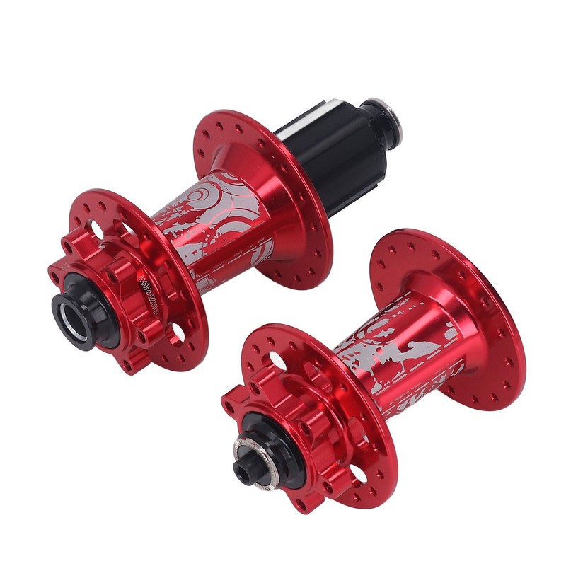 2pcs Bolany Bicycle Hub Red Aluminium Alloy 32 Holes 4