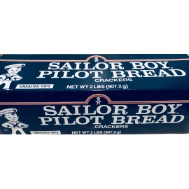 Interbake Foods Sailor Boy Pilot Bread Crackers 1 - 2 Lb Box - Multiple Shipping Options