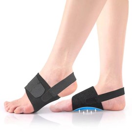 Arch Support Braces for Plantar Fasciitis Relief: Upgraded Non-Slip Wearable Arch Support w/Built-in Orthotics - Adjustable Bands w/Gel Pads for Flat Feet High & Fallen Arch Unisex HSA or FSA Eligible