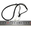 [NeoVenus] Natural Stone Magatama Necklace, Crystal, Quartz, 1 Piece