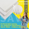 OlitAir 8 Pack Replaceable Filter Media for 12x12x1 MERV 11