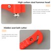 MFEIANQI 2 Pack Car Safety Hammer with Sharp Seat Belt