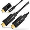 DTECH Plumbing Detachable Fiber Optic HDMI Cable 8m HDMI Type