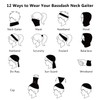 Bassdash Multifunctional Headwear Neck Gaiter Headband Bandana Scarf Face Mask