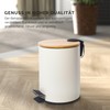 GREELUE 3L Metal Cosmetic Bin, Bathroom Bin with Lid, Bathroom