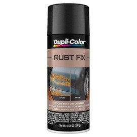 Dupli-Color ERF129 Rust Fix Rust Treatment Spray Paint – Sprays Clear and Turns Into Black Paint - 10.25 oz. Aerosol Can