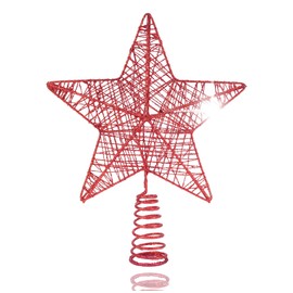 Weihnachtswunder® Tree Topper Red Star - Christmas Tree Topper Tree Topper Topper for Christmas Tree Christmas Tree Topper Christmas Tree Christmas Tree