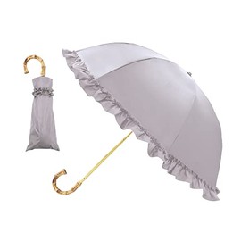 PT Full Blackout 2 Tier Umbrella / Ruffle Lilac Gray, gray