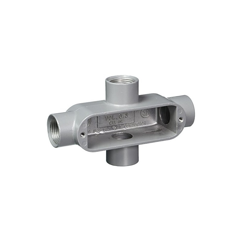 Killark OX 2 X Type Conduit Body, Aluminium, 3/4" Hub,