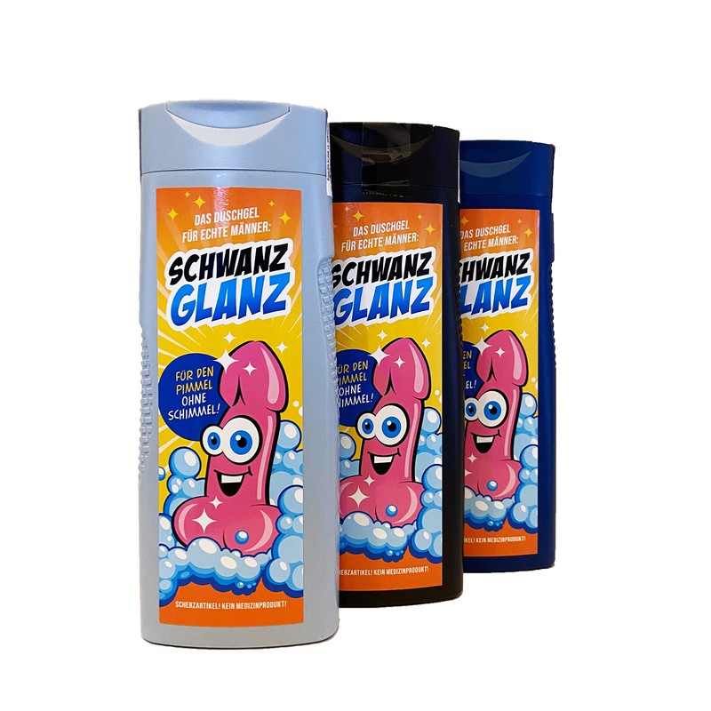 1 x SchwanzGlanz shower gel for men with a great