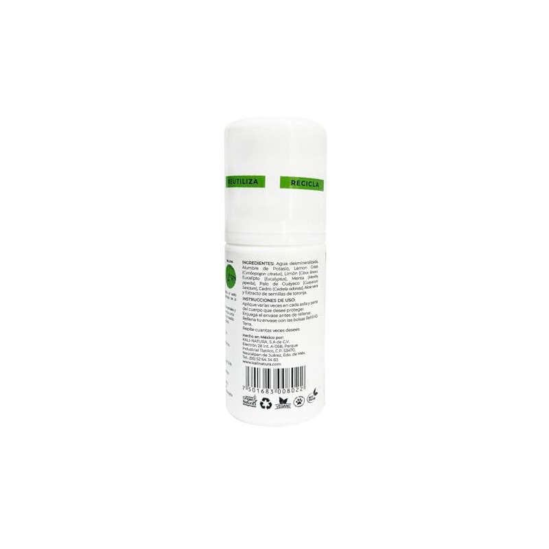 Desodorante Rellenable Fresh Verbena Roll on 60ml + Bolsa Refill
