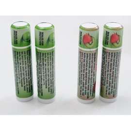 ChapStick 4 PACK CHAPSTICK Lip Moisturizer Strawberry Kiwi Green Apple Chapped LIPS Balm