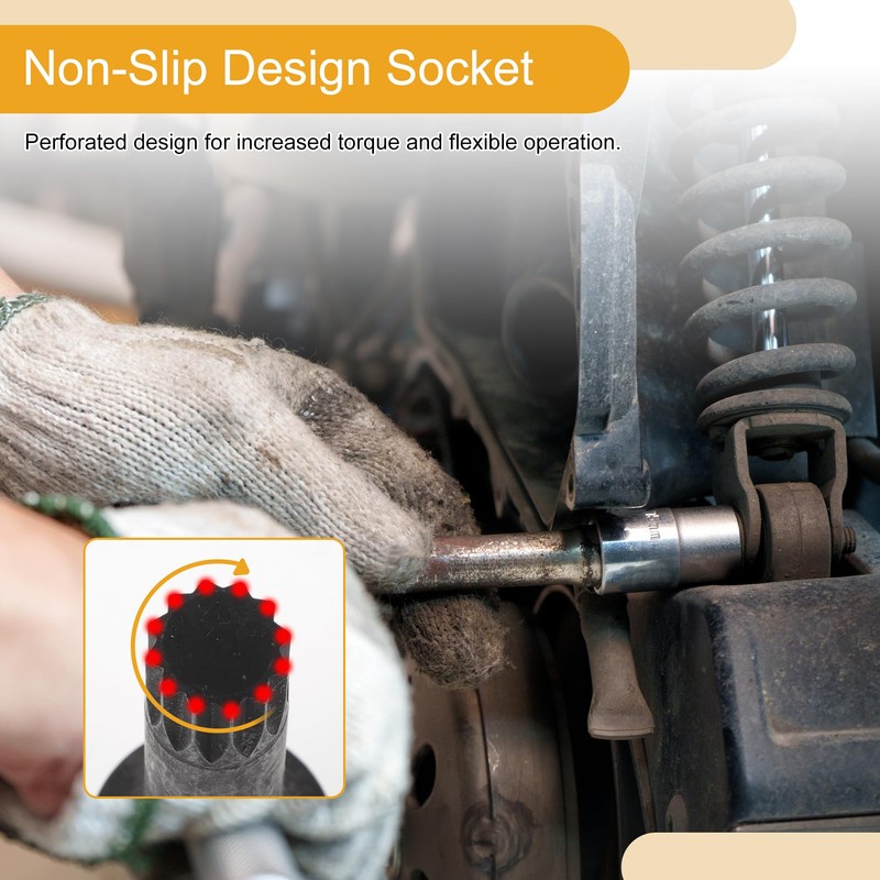 Partuto 1 Pc 12 Point Universal Impact Socket for Car