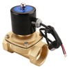 Baomain 2 inch DC 12V Brass Electric Solenoid Valve Water