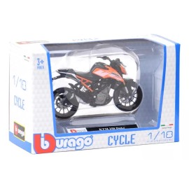 Bburago Ktm 250 Duke Escala 1/18 Marca Bburago Motocicleta Colección Color Naranja