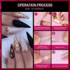 120pzs Tips Soft Gel Uñas Postizas De Largas Y Puntiagudas