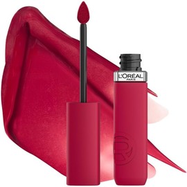 LOréal Paris Infaillible Le Matte Resistance Labial Líquido de Larga Duración por 16H, a Prueba de Agua, Color Intenso, con Ácido Hialurónico, Tono...