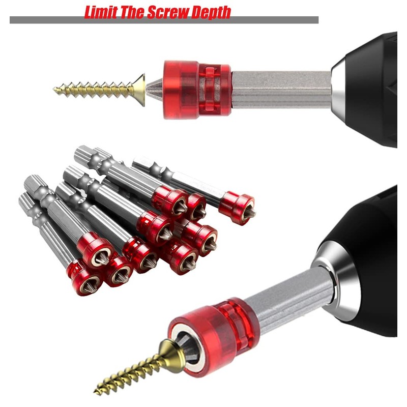 Saipor 10pcs PH2 Magnetic Phillips Screwdriver Bit 1/4 Inch Hex
