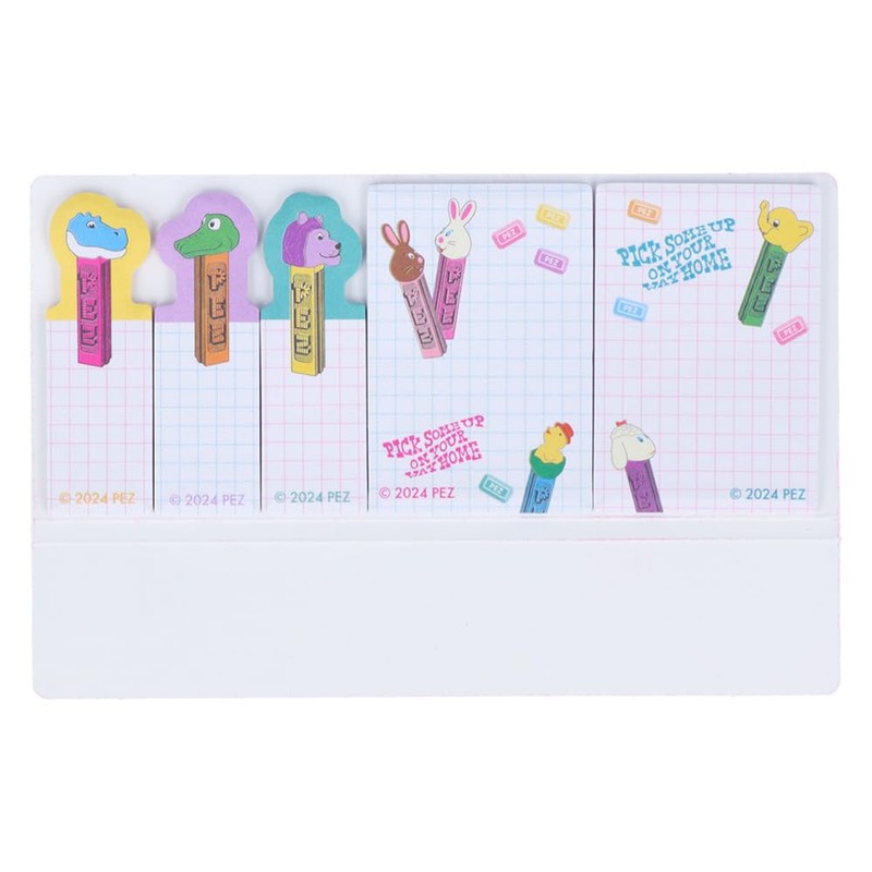 Sunstar Stationery S2841843 PEZ Sticky Notes, Die-Cut Slim, A-Pattern