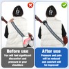Removable Backpack Strap Pads, Universal Breathable Cushion, Black Shoulder Strap