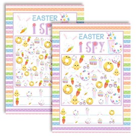 Easter I Spy Holiday Fill In Activity Cards, Ten 5" x 7" Fill In The Blank Cards by AmandaCreation