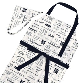 NC500620 Girls Apron Junior High School High School Student Triangle Width Set, Stylish, Cooking Practice, Marchedo Paris Colorful Candy Style