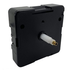 Replacement Quartz High Torque UTS Euroshaft German Movement Mechanism - Black, 16 mm Shaft - Faces Up to 6 mm Thick