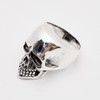 Biker Ring 925 Sterling Silver CHUNKY Heavy Skeleton Skull Rings