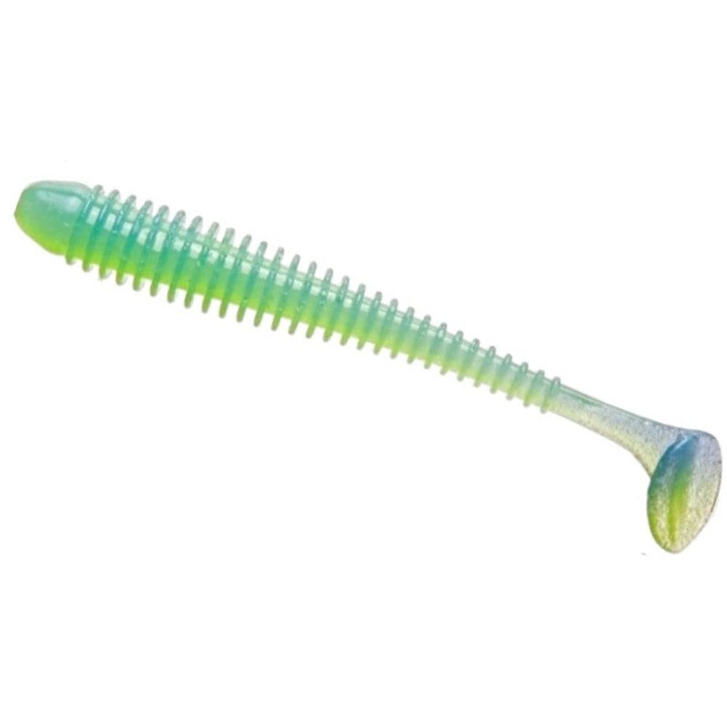 Keitech Swing Impact 4" Green Pumpkin/Chartreuse