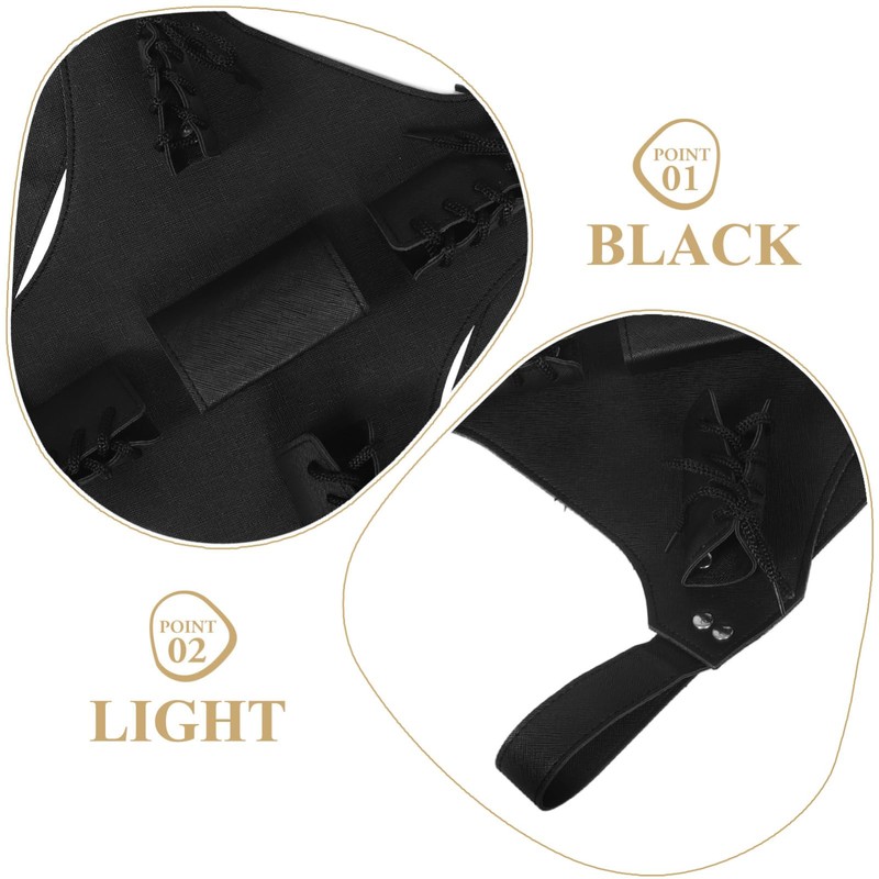 WOONEKY Medieval Cosplay Sword Belt Double Shoulder Strap Adjustable Back